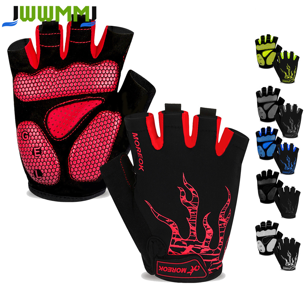 Workout Glove Gym - 1 Çift Bisiklet Eldiveni, Yarım Parmak
