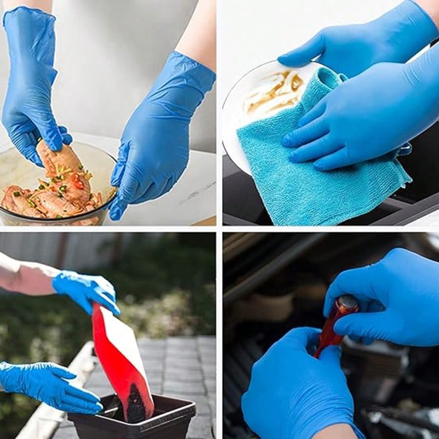 Nitrile Mechanic Glove - 100 adet Ağır Hizmet Tipi Nitril
