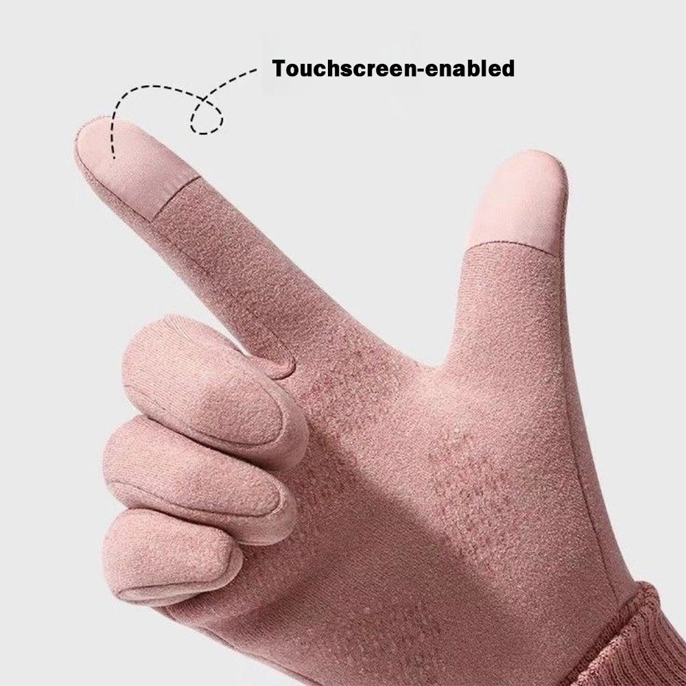 Leather Driving Glove - Sürüş Eldivenleri Polar Astarlı Bisiklet Eldivenleri