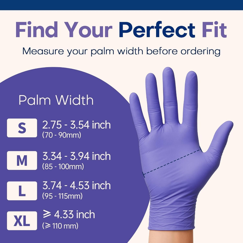 50/100 adet Mor Nitril Eldiven - Exam Glove Nitrile incelemesi ve fiyatı